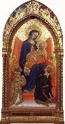 Gentile da Fabriano, Madonna and child,with sts.lawrence and julian